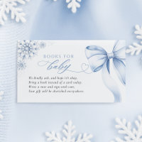 Blaue Schneeblumen-Baby-Shower-Bücher für Baby
