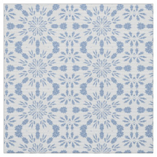 Blaue Schneeflocke B Stoff