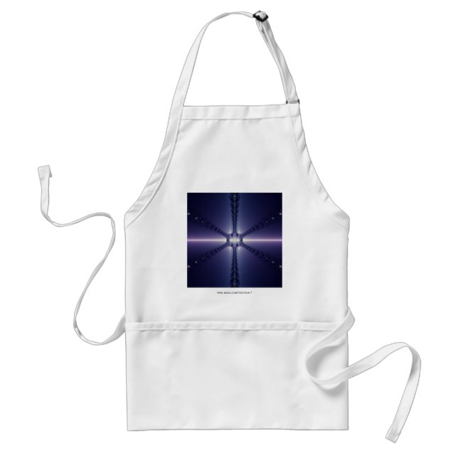 Blaue Schneeflocke Schürze (Vorne)