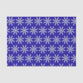 Blaue Schneeflocke Seidenpapier