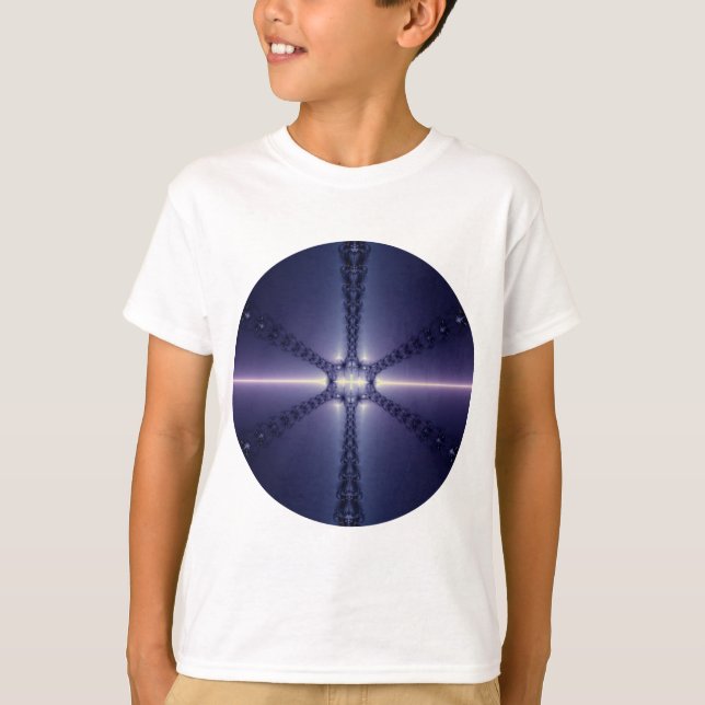 Blaue Schneeflocke T-Shirt (Vorderseite)