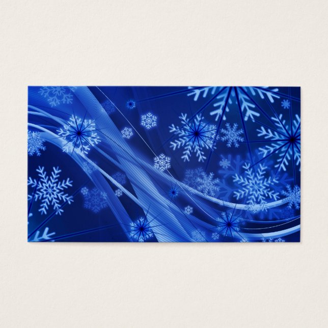 Blaue Schneeflocken (Vorderseite)