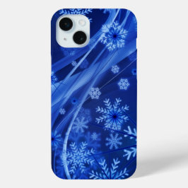 Blaue Schneeflocken Case-Mate iPhone Hülle