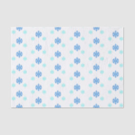 Blaue Schneeflocken Seidenpapier