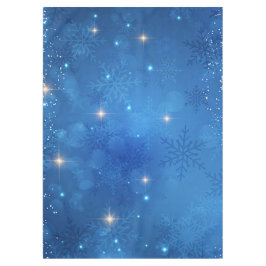"Blaue Schneeflocken" Tischdecke