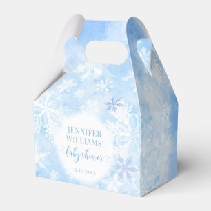Blaue Schneeflocken Weihnachtsduschboxen Geschenkschachtel