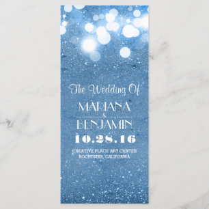 blaue Schnur des Glitterschimmers beleuchtet Programm