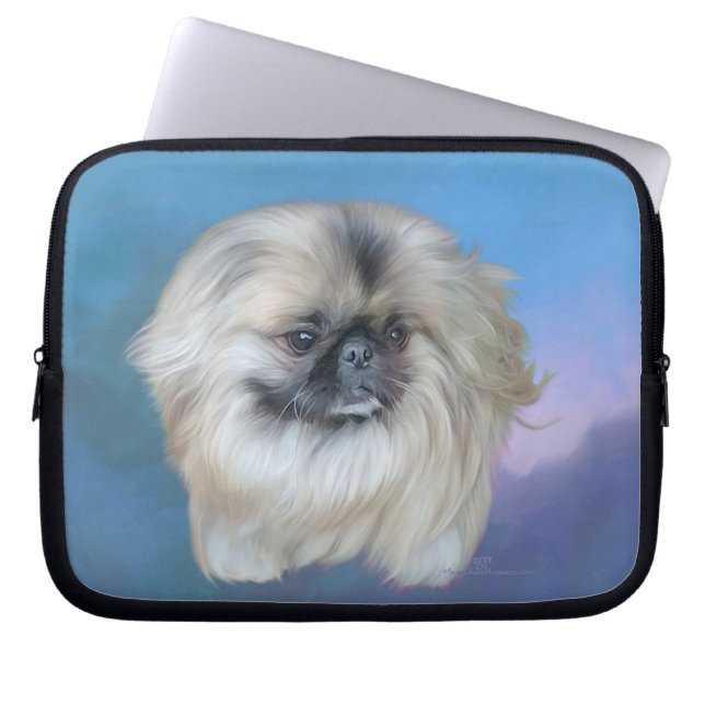 Blaue Schönheit Laptopschutzhülle (Vorderseite)