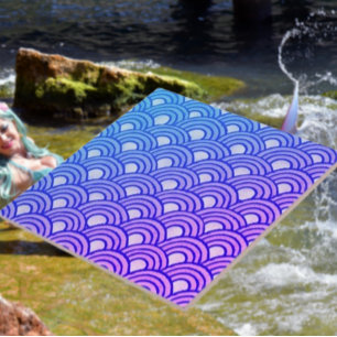 Blaue Schuppen-Verlaufs-Keramikfliese Fliese