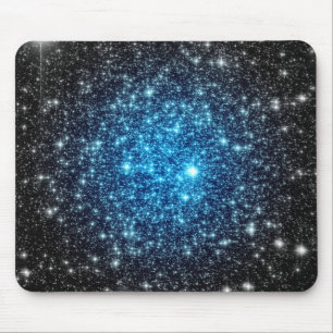 Blaue & Schwarze Galaxie Mousepad