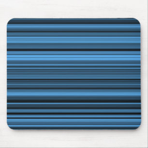 Blaue schwarze Streifen Mousepad