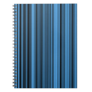 Blaue schwarze Streifen Notizblock