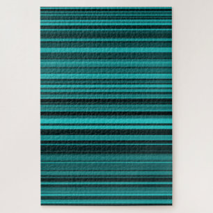 Blaue schwarze Streifen Puzzle