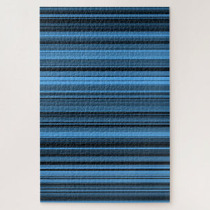 Blaue schwarze Streifen Puzzle