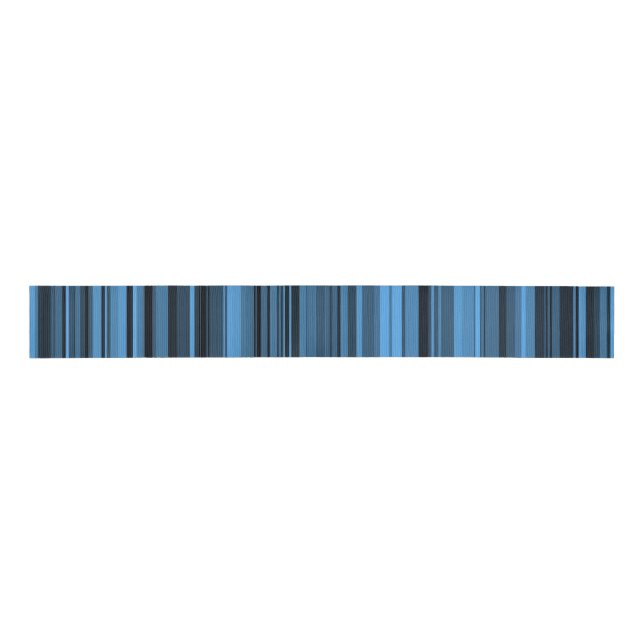 Blaue schwarze Streifen Ripsband (Vorderseite)