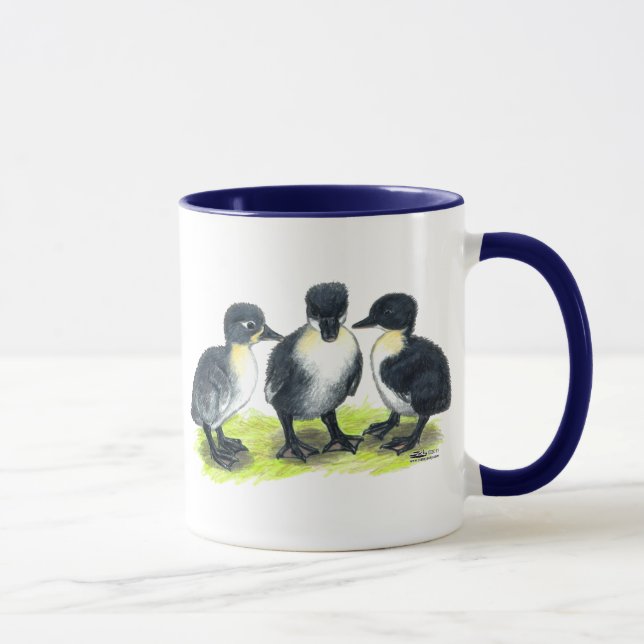 Blaue schwedische Entlein Tasse (Rechts)