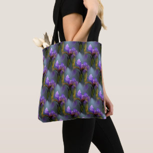 Blaue Schwertlilie Blumen Florales Muster  