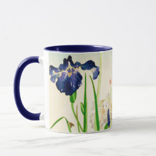 Blaue Schwertlilie - Japanischer Aquarelldruck Tasse
