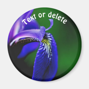 Blaue Schwertlilie personalisiert Magnet