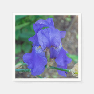 Blaue Schwertlilie Serviette