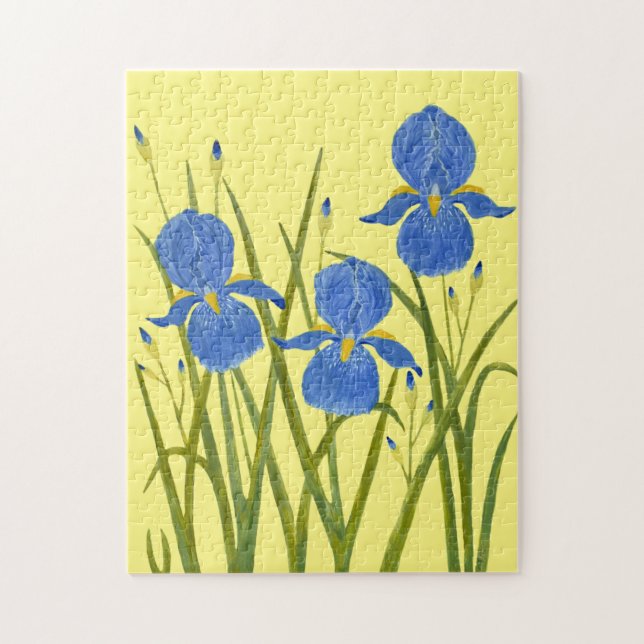 Blaue Schwertlilien-Jigsaw-Puzzle Puzzle (Vertikal)