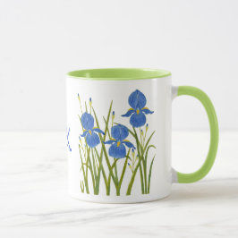 Blaue Schwertlilien-Kombitasse Tasse