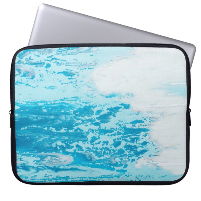 Blaue See Laptopschutzhülle (Vorderseite)