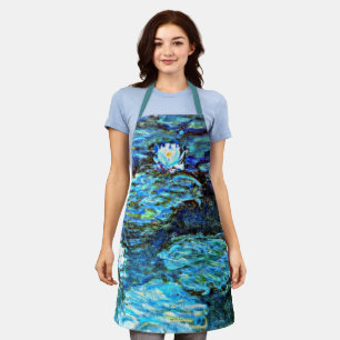 Blaue Seerosen von Monet Schürze