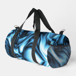Blaue Seide Duffle Bag