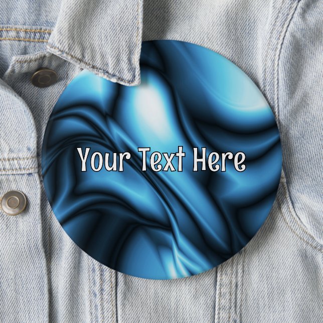 Blaue Seidenwelle Button (Beispiel)