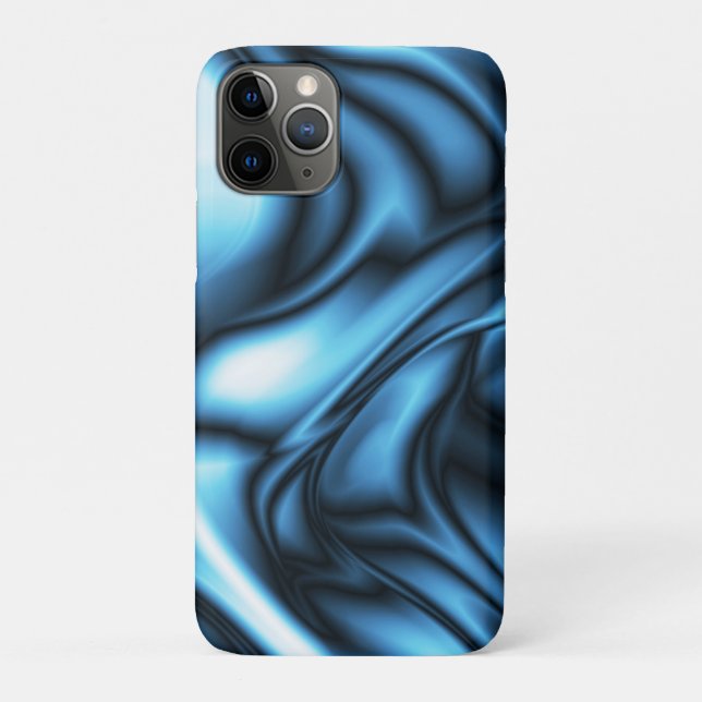 Blaue Seidenwelle Case-Mate iPhone Hülle (Rückseite)