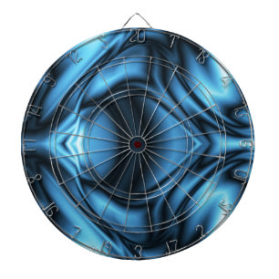 Blaue Seidenwelle Dartscheibe