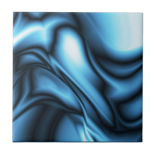 Blaue Seidenwelle Fliese