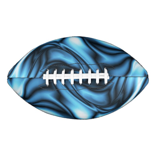 Blaue Seidenwelle Football (Vorderseite)