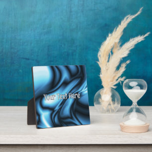 Blaue Seidenwelle Fotoplatte