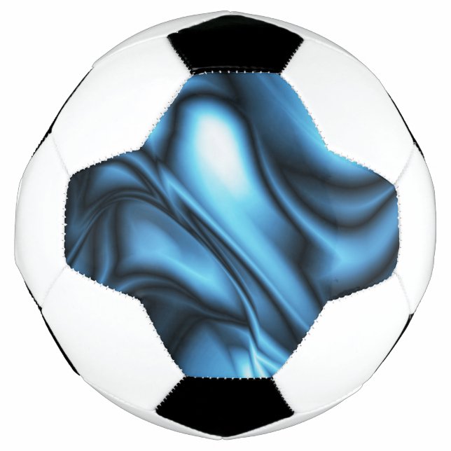 Blaue Seidenwelle Fußball (Vorderseite)