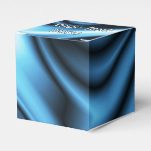 Blaue Seidenwelle Geschenkschachtel