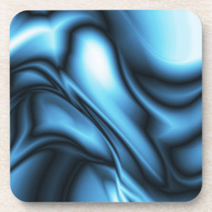 Blaue Seidenwelle Getränkeuntersetzer