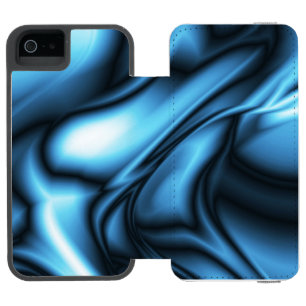 Blaue Seidenwelle Incipio Watson™ iPhone 5 Geldbörsen Hülle