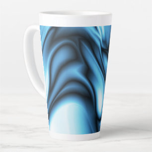 Blaue Seidenwelle Milchtasse