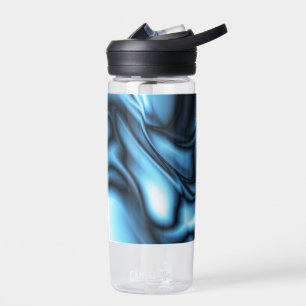 Blaue Seidenwelle Trinkflasche