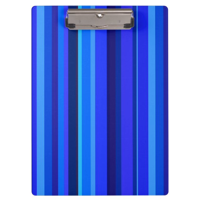 Blaue senkrechte Streifen Klemmbrett (Vorderseite)