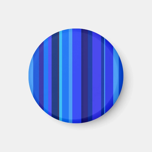 Blaue senkrechte Streifen Magnet (Vorne)