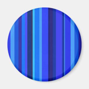 Blaue senkrechte Streifen Magnet