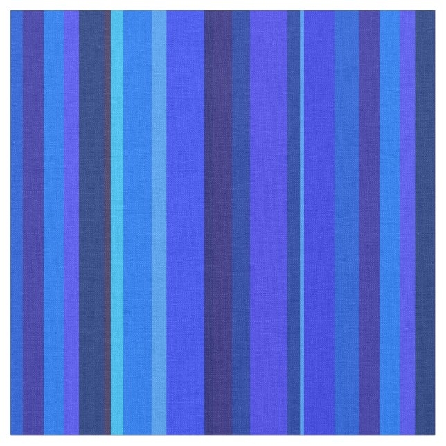 Blaue senkrechte Streifen Stoff (Nahaufnahme)