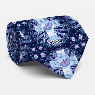 Blaue Serenity Cross Krawatte