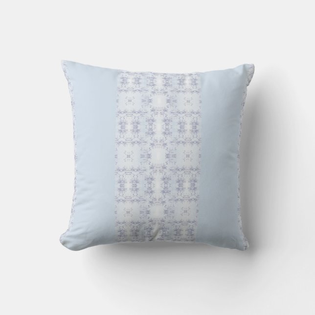 Blaue Serenity-Streife Kissen (Vorderseite)