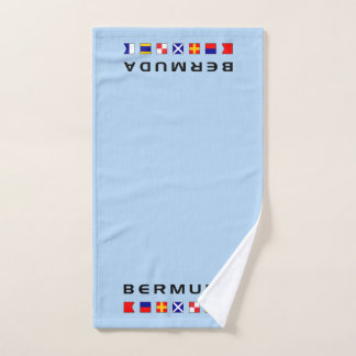 Blaue Signalleuchten der Bermuda Handtuch