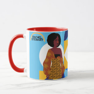 Blaue Signatur Tasse