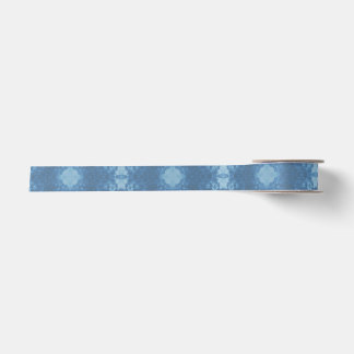 Blaue Signature-Goth-Muster Satinband
